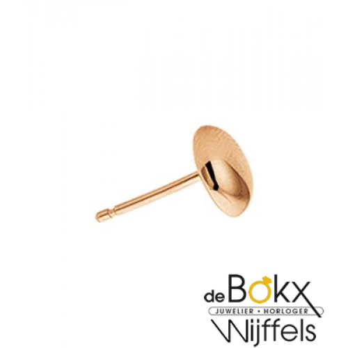 Roodgoud oorknoppen half bol - 55765 Roodgoud oorknoppen half bol - 55765