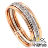 Roodgoud damesringen met zirkonia maat 54 - 55770 Roodgoud damesringen met zirkonia maat 54 - 55770