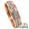 Roodgoud damesringen met zirkonia maat 54 - 55770 Roodgoud damesringen met zirkonia maat 54 - 55770