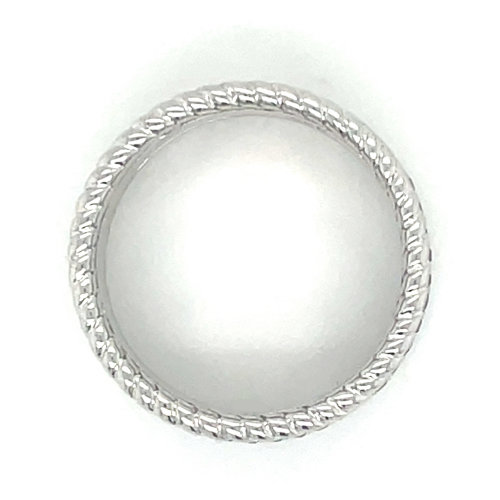 brede banen ring in zilver maat 56 met zirkonia steentjes - 55961