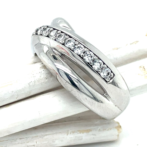 brede zilver ring maat 56 met zirkonia steentjes - 55965 brede zilver ring maat 56 met zirkonia steentjes - 55965