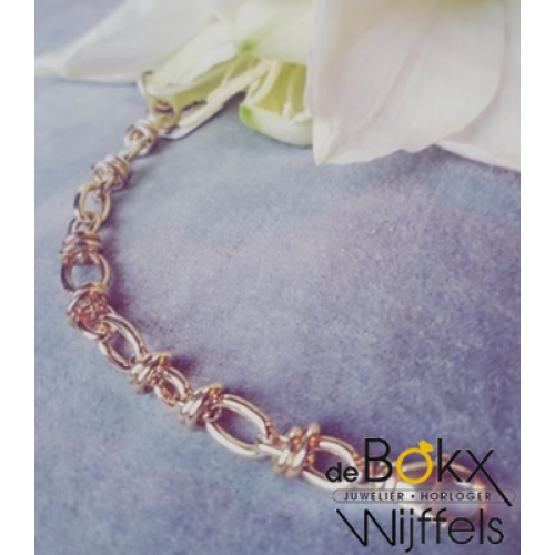 Geelgouden schakelarmband met luxe karabijnsluiting 19.5cm - 56361 Geelgouden schakelarmband met luxe karabijnsluiting 19.5cm - 56361