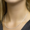gourmet ketting 45cm zilver 2.4mm - 56481
