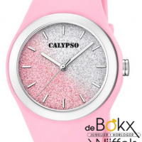Licht roze tienerhorloge calypso - 56467