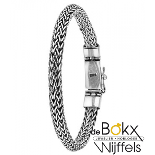 zilveren uniseks armband geoxideerd - 55892 zilveren uniseks armband geoxideerd - 55892