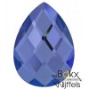 My imenso Goccia peardrop 25mm faceted mirror blue - 56433