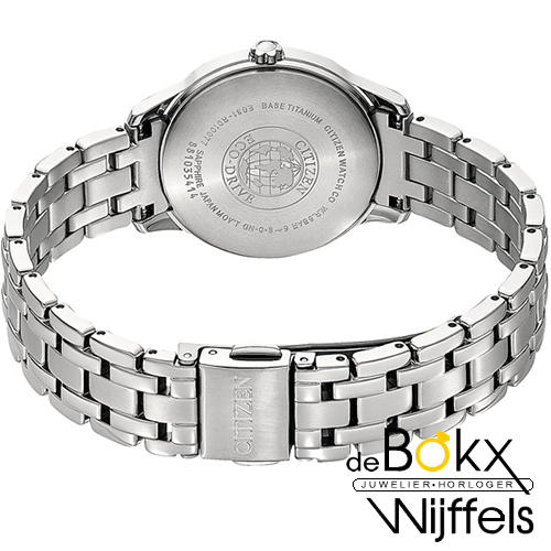 Citizen dames horloge EM0720-85N eco-drive titanium diamant - 56487
