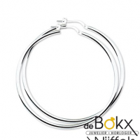 Oorbellen zilver (grote ringen) 50mm - 56558 Oorbellen zilver (grote ringen) 50mm - 56558