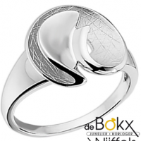 Gescratcht zilveren ring in maat 56 - 55897 Gescratcht zilveren ring in maat 56 - 55897