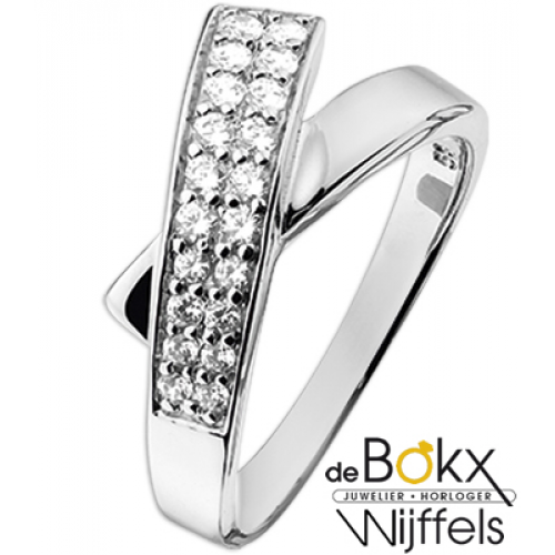 Ring met zirkonia in maat 56 in zilver - 55900 Ring met zirkonia in maat 56 in zilver - 55900