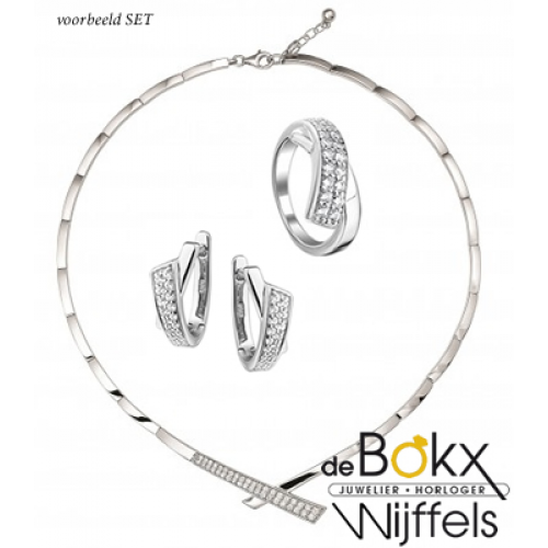 Ring met zirkonia in maat 56 in zilver - 55900 Ring met zirkonia in maat 56 in zilver - 55900