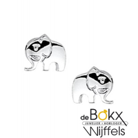 Zilveren oorknopjes olifant - 55916 Zilveren oorknopjes olifant - 55916
