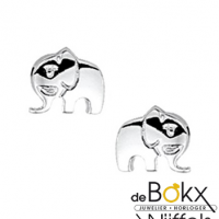 Zilveren oorknopjes olifant - 55916 Zilveren oorknopjes olifant - 55916