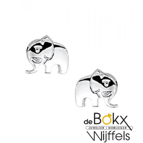 Zilveren oorknopjes olifant - 55916 Zilveren oorknopjes olifant - 55916