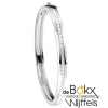 Bangel armband massief zilver met zirkonia - 56683 Bangel armband massief zilver met zirkonia - 56683