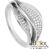 Bijzondere witgouden diamanten ring maat 54 - 56689 Bijzondere witgouden diamanten ring maat 54 - 56689