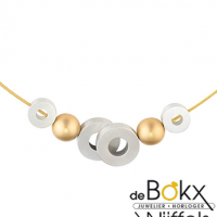 Clic by suzanne bolletjes en ringen collier C131GOLD - 56762