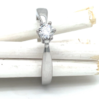 Zilver ring met zirkonia maat 56 - 55944 Zilver ring met zirkonia maat 56 - 55944
