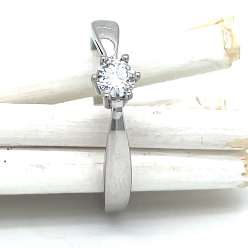 Zilver ring met zirkonia maat 56 - 55944 Zilver ring met zirkonia maat 56 - 55944