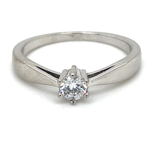Zilver ring met zirkonia maat 56 - 55944 Zilver ring met zirkonia maat 56 - 55944
