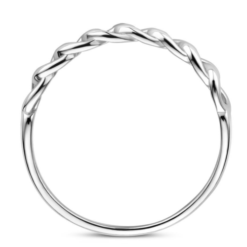 Gourmet ring zilver gerhodineerd maat 56 - 56019