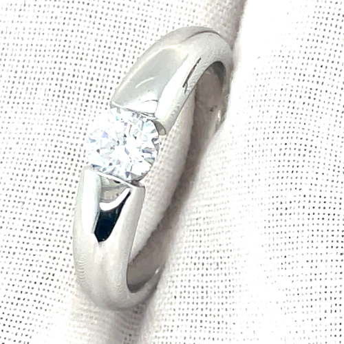 Zilver ring maat 56 met zirkonia steen 5mm - 55946