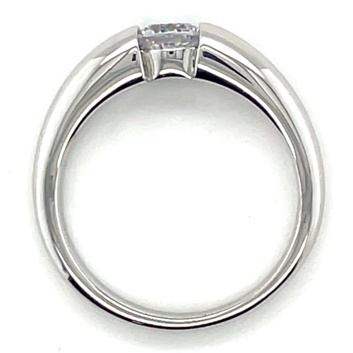 Zilver ring maat 56 met zirkonia steen 5mm - 55946