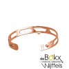 les Georgettes armband 8mm Girafe roze met leren bandje nude/ aquatic. - 56025