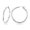Zilveren oorbellen (grote ringen) 40mm - 56560