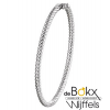 Bangle armband met scharnier in zilver met golvende vormen naast elkaar - 56793 Bangle armband met scharnier in zilver met golvende vormen naast elkaar - 56793