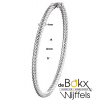 Bangle armband met scharnier in zilver met golvende vormen naast elkaar - 56793 Bangle armband met scharnier in zilver met golvende vormen naast elkaar - 56793