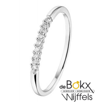 Witgoud damesring met diamant maat 53 - 56814 Witgoud damesring met diamant maat 53 - 56814