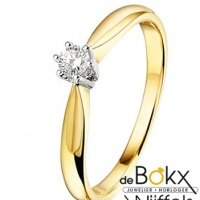 Gouden ring met diamant maat 53 - 56819 Gouden ring met diamant maat 53 - 56819