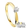 Gouden ring met diamant maat 53 - 56819