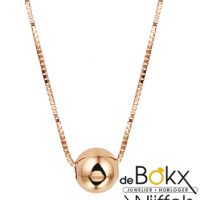 Roodgoud colliers met balletje - 56821 Roodgoud colliers met balletje - 56821