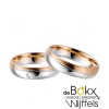 Trouwringen twee kleuren wit en roze goud rauschmayer - 56924 Trouwringen twee kleuren wit en roze goud rauschmayer - 56924