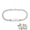 graveer armband zilver met gourmet schakel - 56093 graveer armband zilver met gourmet schakel - 56093