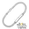 graveer armband zilver met gourmet schakel - 56093 graveer armband zilver met gourmet schakel - 56093