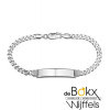 graveerarmband zilver 20cm met gourmet schakel - 56094 graveerarmband zilver 20cm met gourmet schakel - 56094
