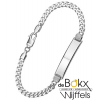 graveerarmband zilver 20cm met gourmet schakel - 56094 graveerarmband zilver 20cm met gourmet schakel - 56094