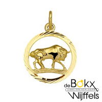 sterrenbeeld stier hanger in goud - 57930 sterrenbeeld stier hanger in goud - 57930