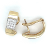 Diamanten geel gouden oorring met 32x 0.39crt diamant - 58641