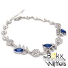 armband Regina saphire blauw 18 + 3cm - 58358