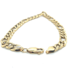 Armband geelgoud met zilveren kern figaro 21cm - 7mm - 58410