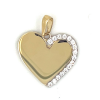 gouden hartjes hanger met zirkonia steentjes - 58403 gouden hartjes hanger met zirkonia steentjes - 58403