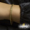 Armband geelgoud met zilveren kern 19cm 4mm - 58412 Armband geelgoud met zilveren kern 19cm 4mm - 58412