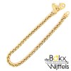 Armband geelgoud met zilveren kern 19cm 4mm - 58412 Armband geelgoud met zilveren kern 19cm 4mm - 58412