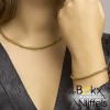 Armband geelgoud met zilveren kern 19cm 4mm - 58412 Armband geelgoud met zilveren kern 19cm 4mm - 58412