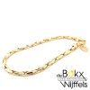 armband geelgoud met zilveren kern 19cm 3mm - 58413 armband geelgoud met zilveren kern 19cm 3mm - 58413