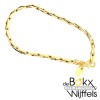 armband geelgoud met zilveren kern 19cm 3mm - 58413 armband geelgoud met zilveren kern 19cm 3mm - 58413